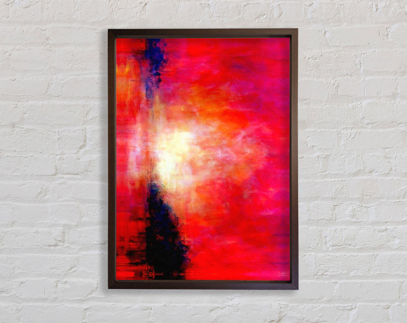 Abstract Pink River Framed Wall Art