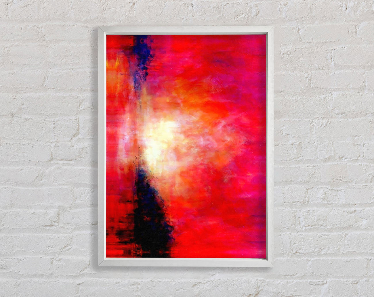 Abstract Pink River Framed Wall Art