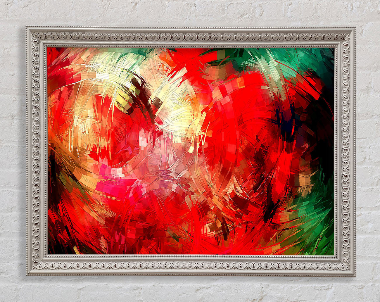 Abstract Swirl Design Framed Wall Art