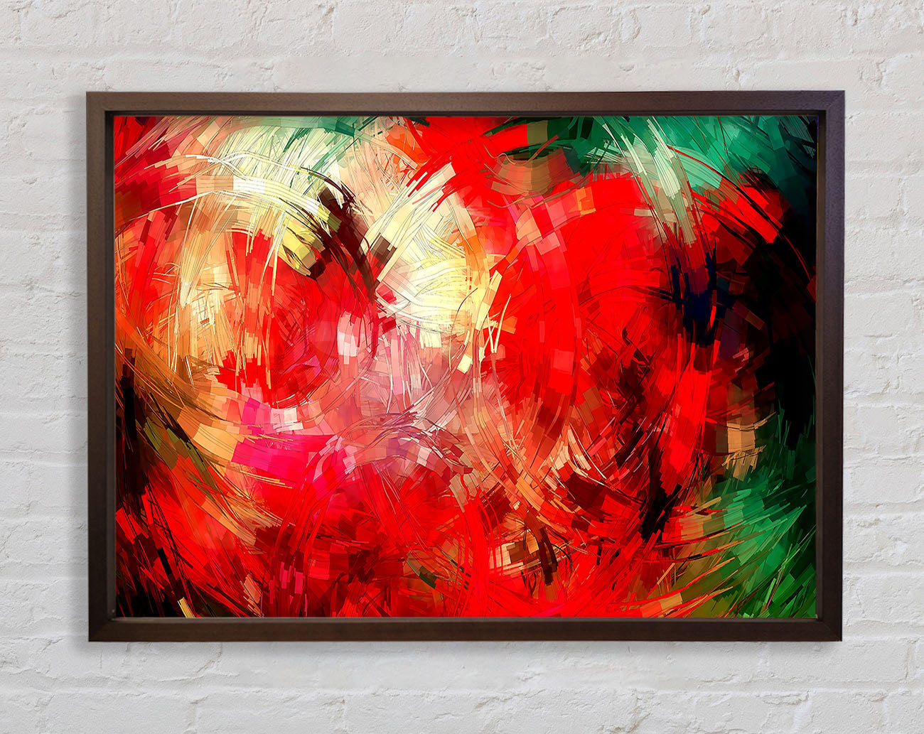 Abstract Swirl Design Framed Wall Art