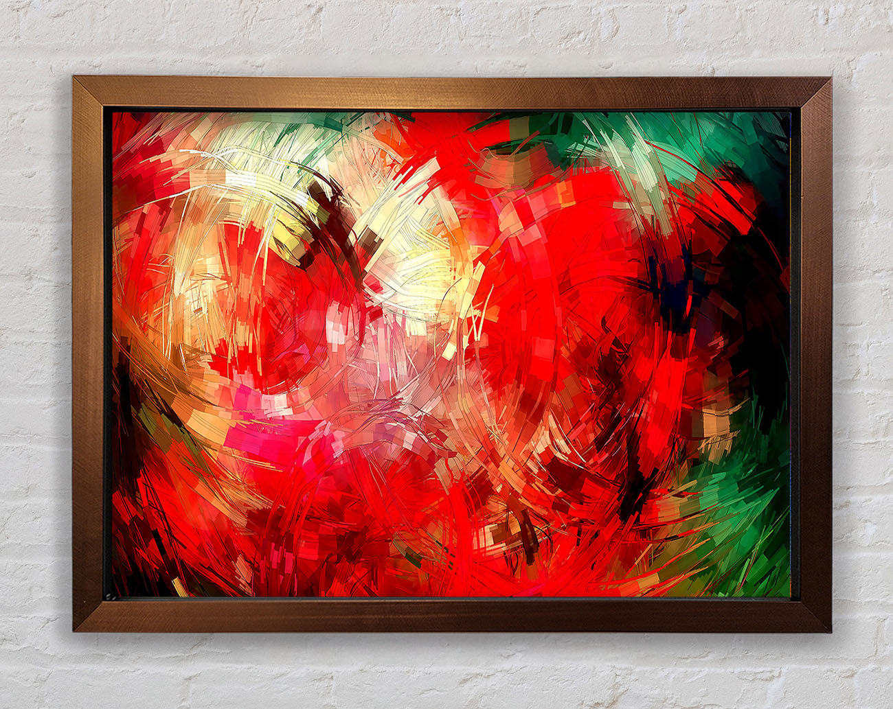 Abstract Swirl Design Framed Wall Art