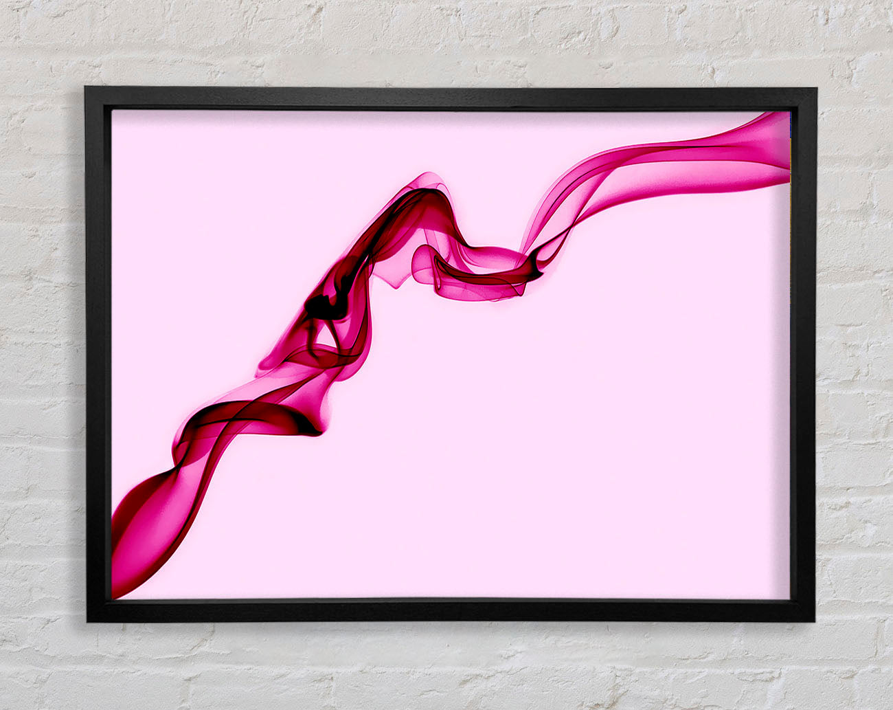 Baby Pink Silk Framed Wall Art
