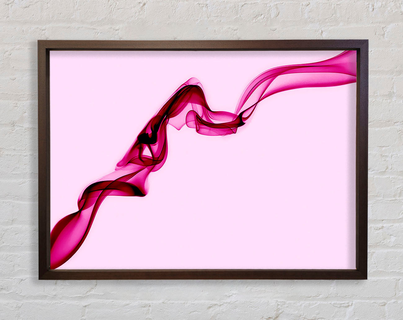 Baby Pink Silk Framed Wall Art