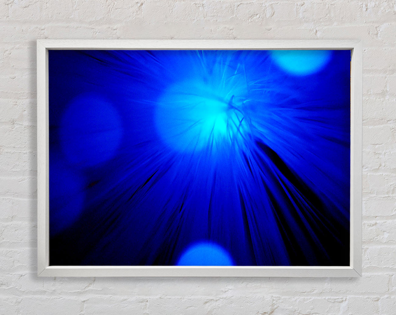 Blue Spot Lights Framed Wall Art