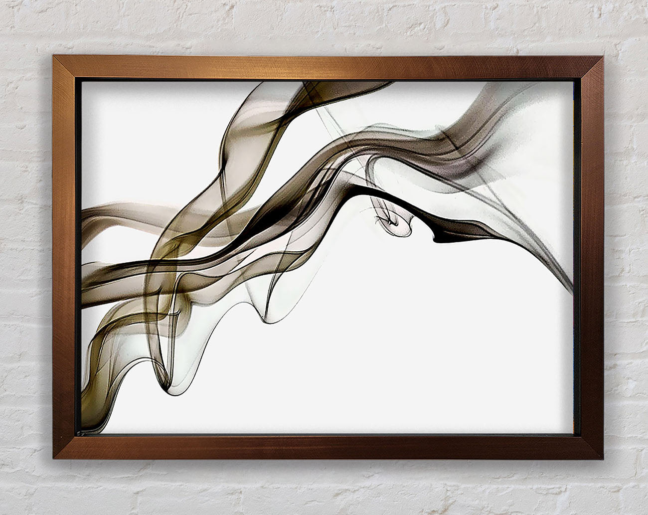 Brown Smoked Trail Framed Wall Art