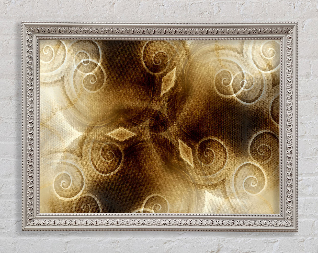 Caramel Swirls Framed Wall Art