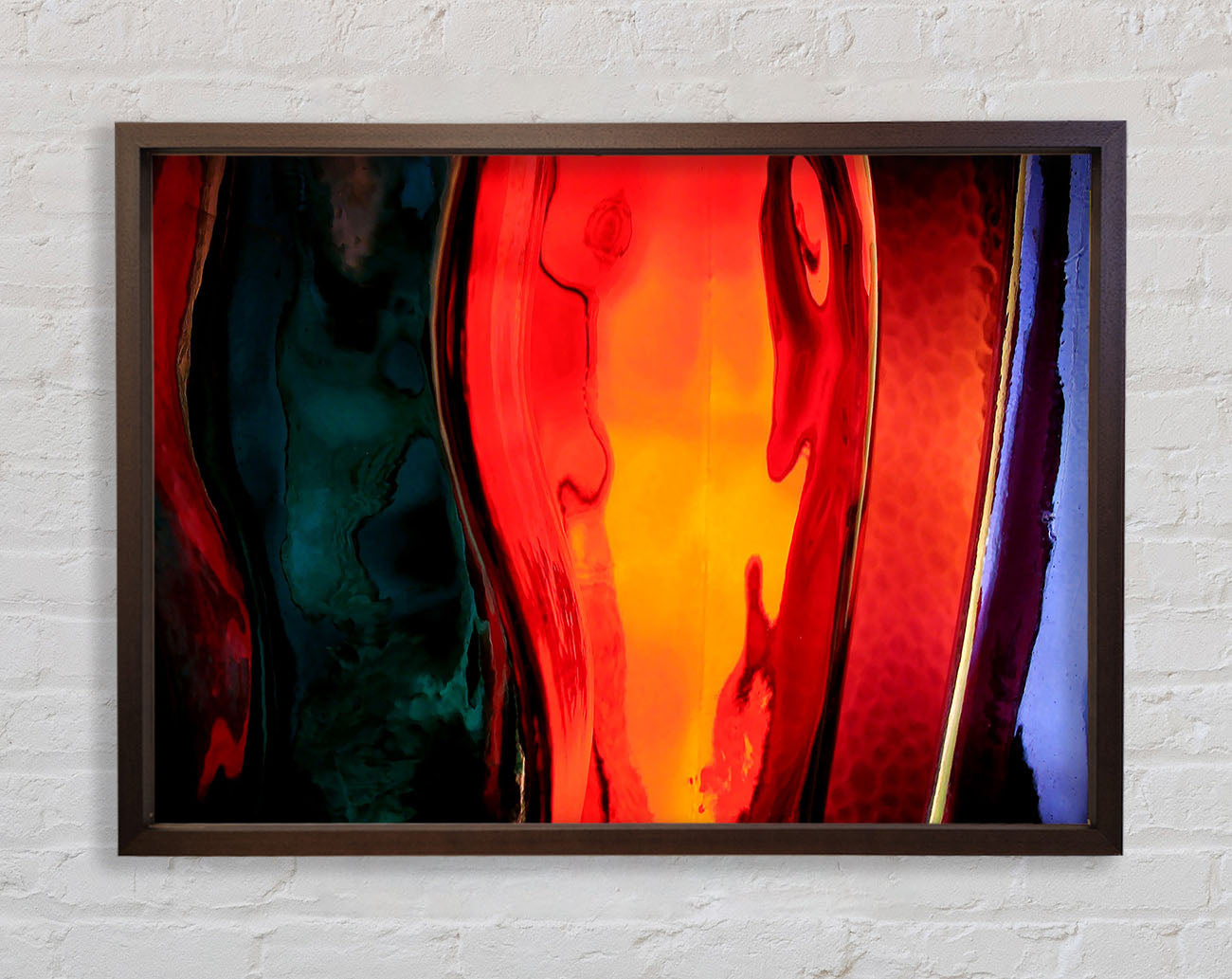 Coloured Bottles Framed Wall Art