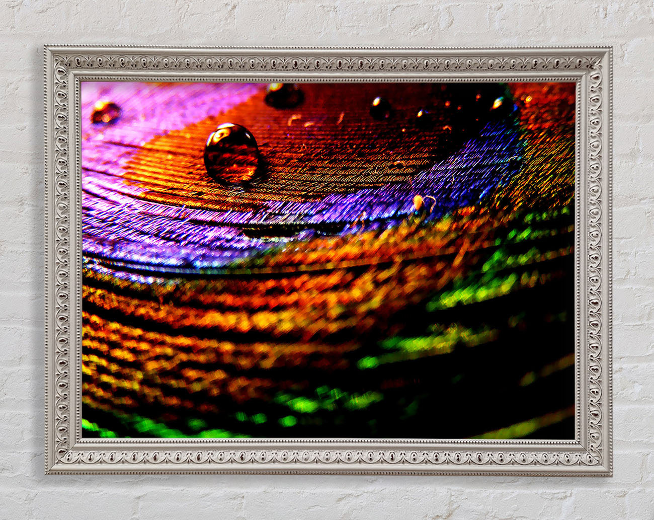 Colourful Bubble Ripples Framed Wall Art