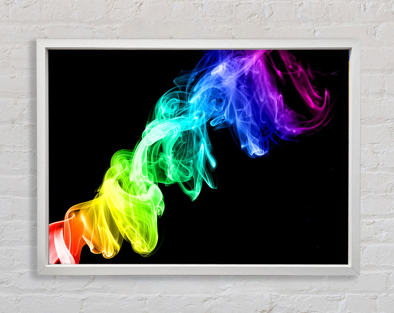 Colorful Smoke 2 Framed Wall Art