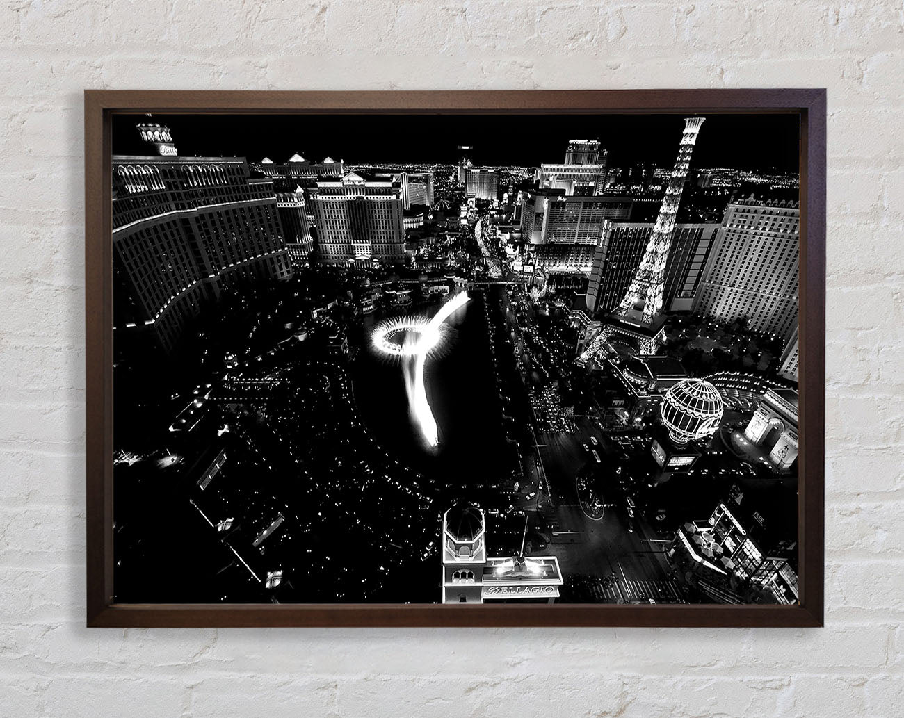 Black And White Vegas Framed Wall Art