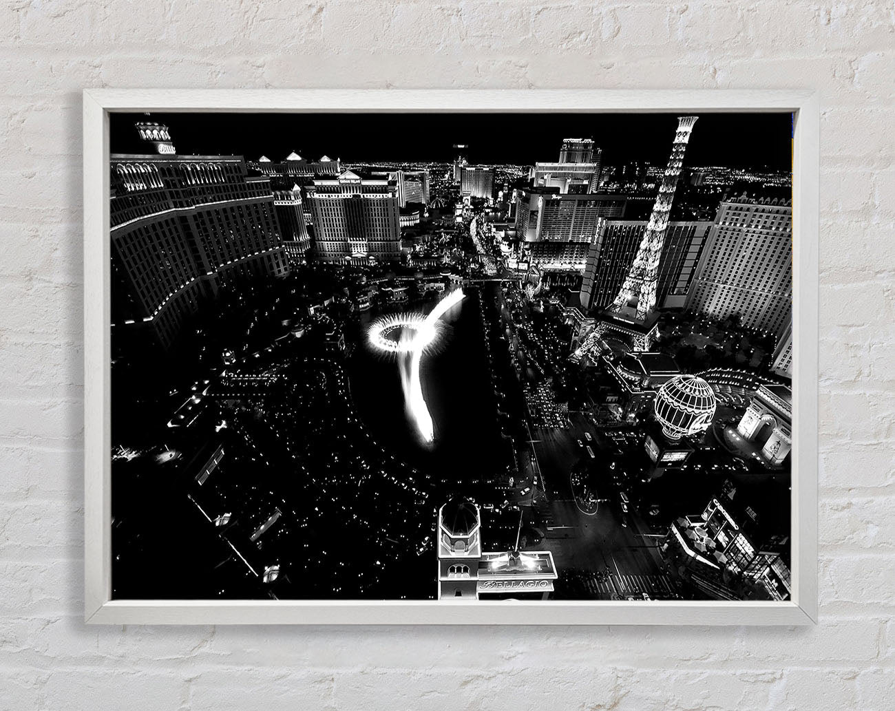 Black And White Vegas Framed Wall Art
