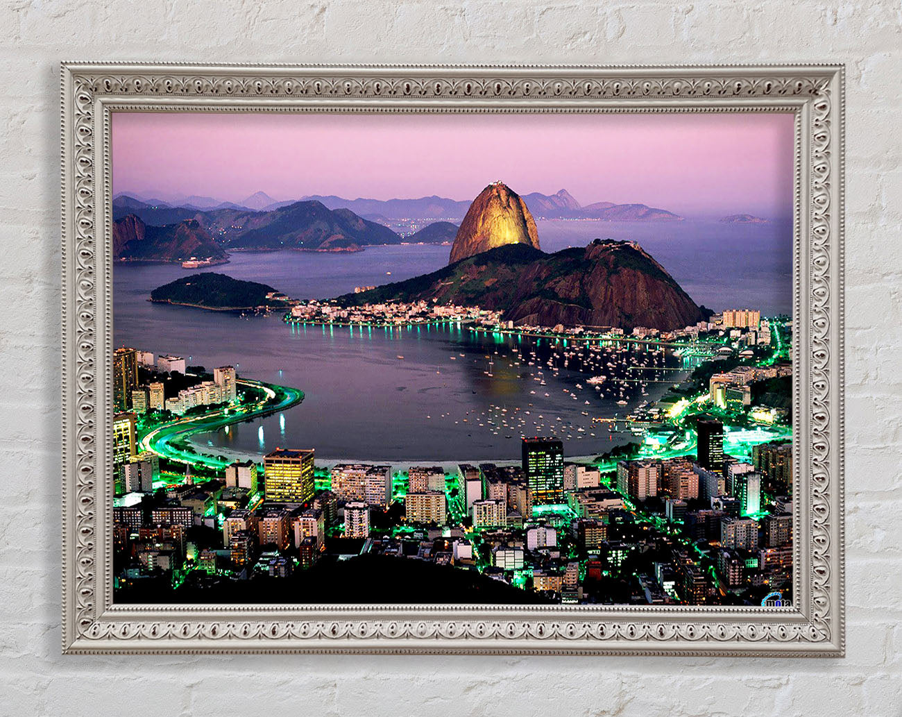 City Harbour Rush Hour Framed Wall Art