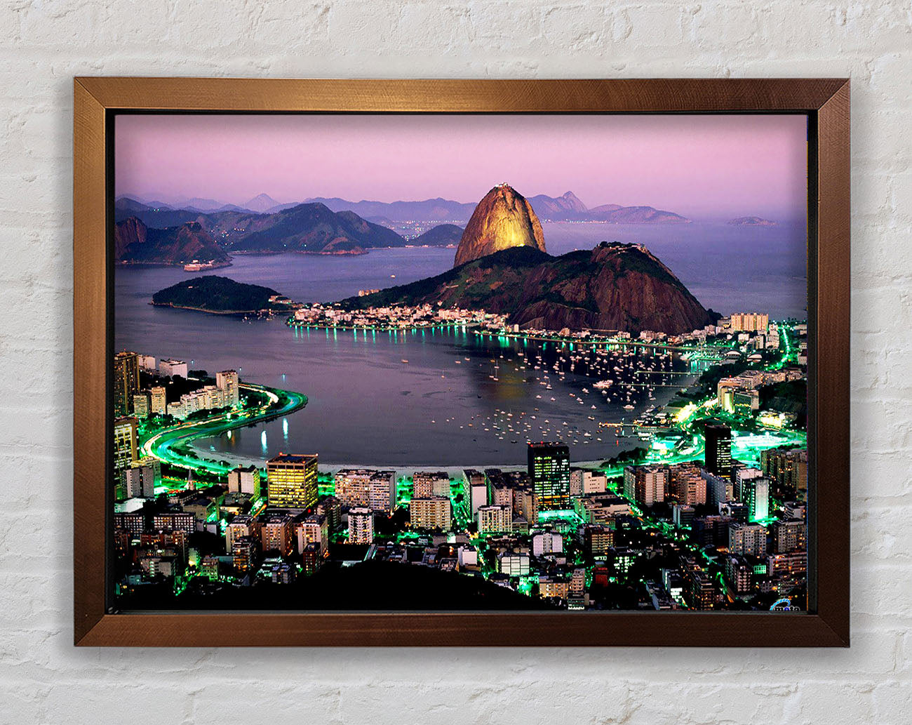 City Harbour Rush Hour Framed Wall Art