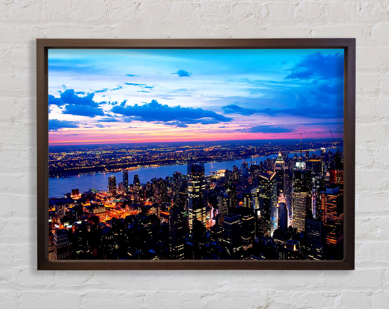 City River Flows Framed Wall Art
