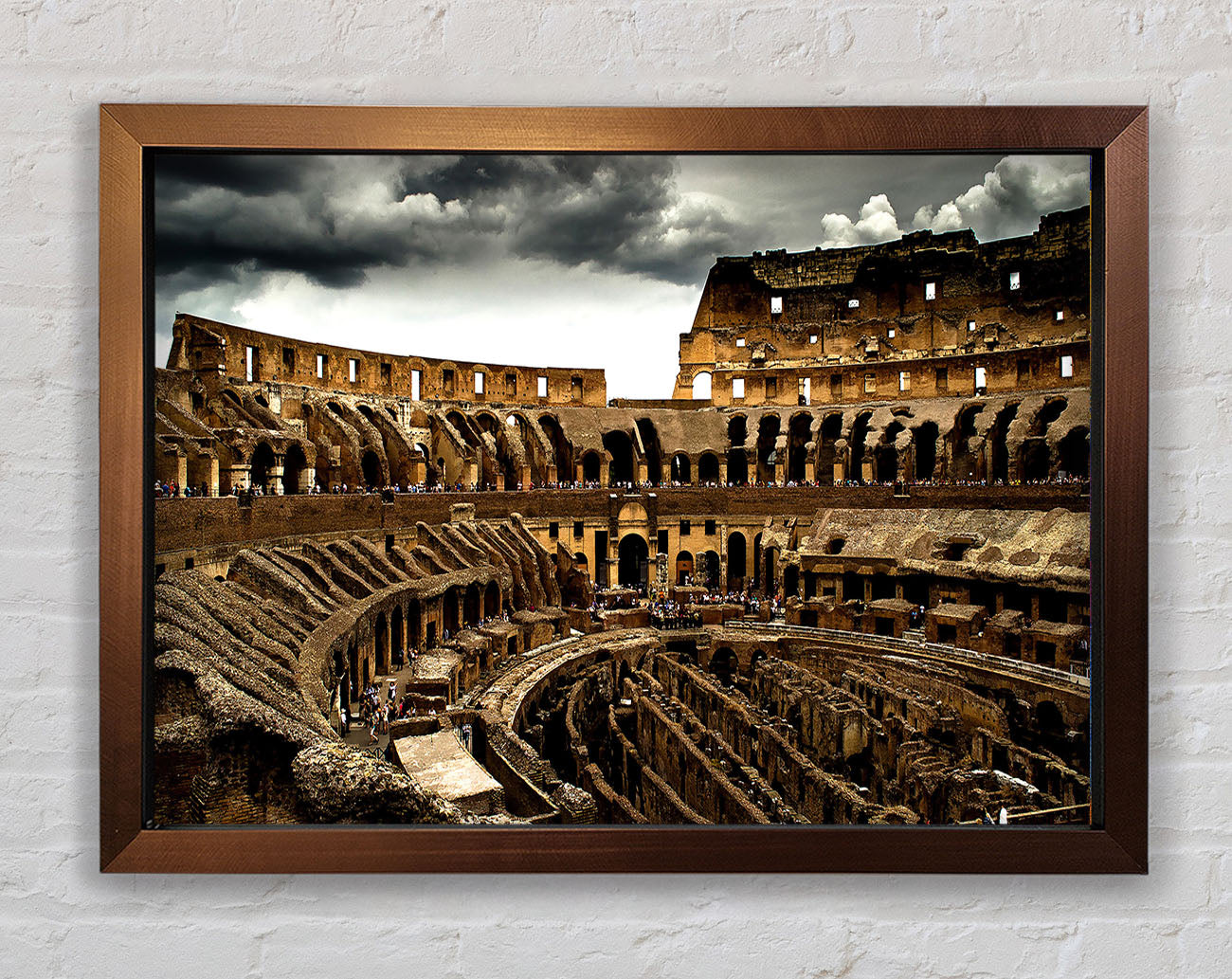 Cloudy Colosseum Framed Wall Art