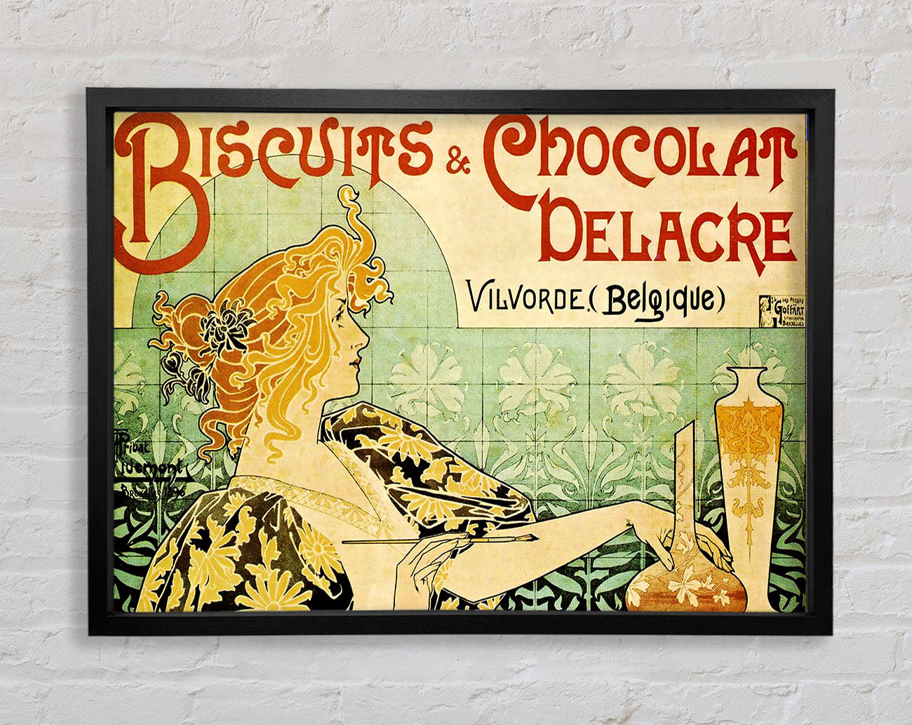 Biscuits And Chocolat Delacre Framed Wall Art