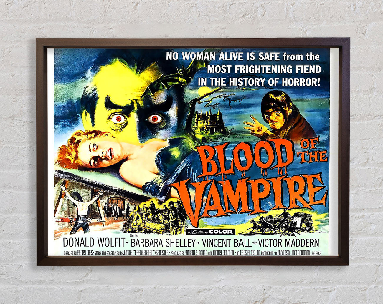 Blood Of The Vampire Poster 2 Framed Wall Art