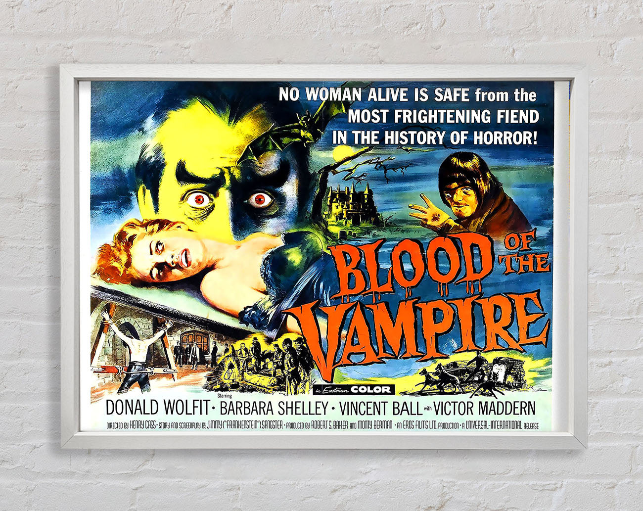 Blood Of The Vampire Poster 2 Framed Wall Art