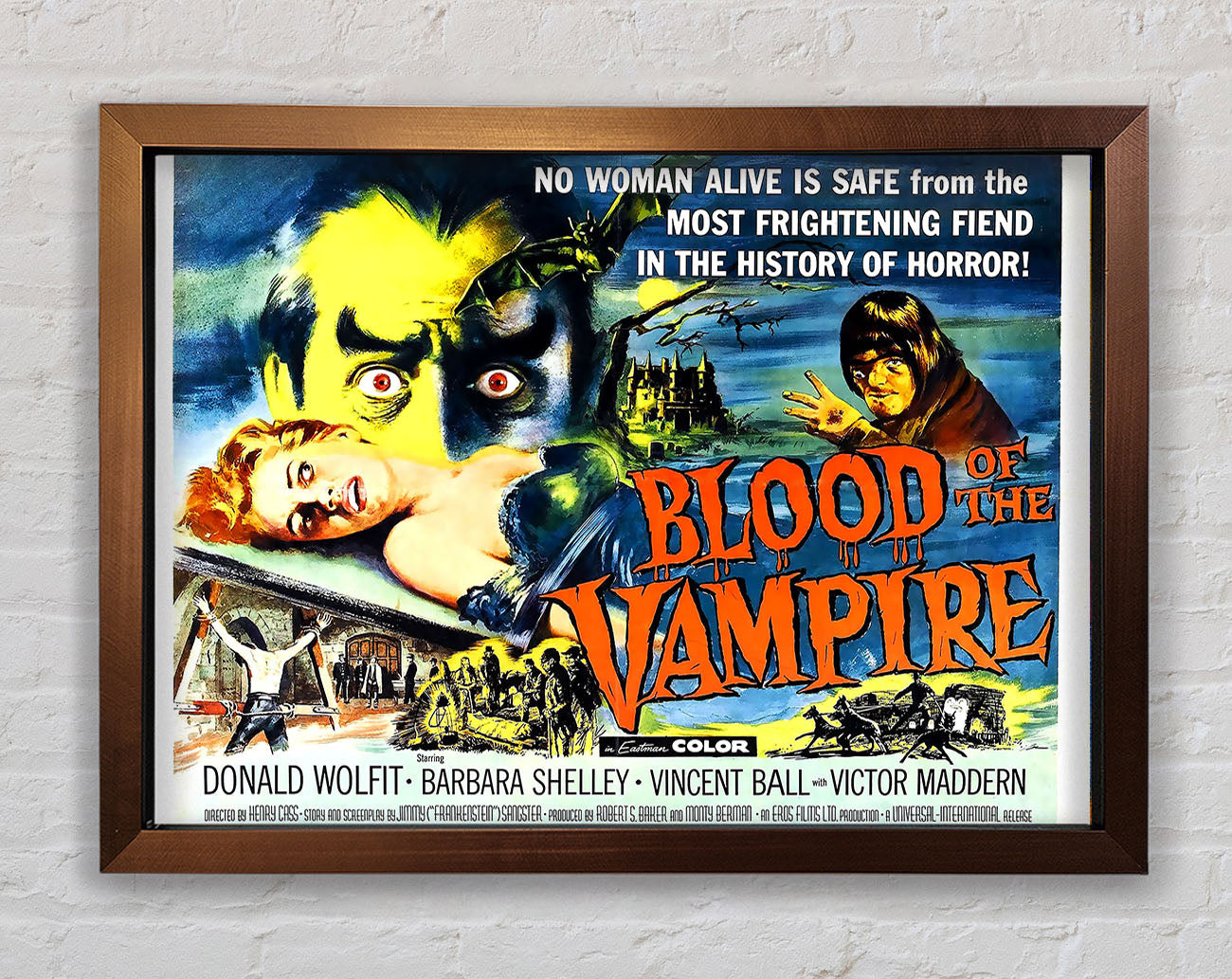 Blood Of The Vampire Poster 2 Framed Wall Art