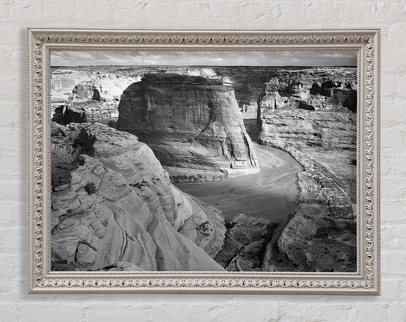 Ansel Adams Canyon De Chelly Arizona B n W Framed Wall Art