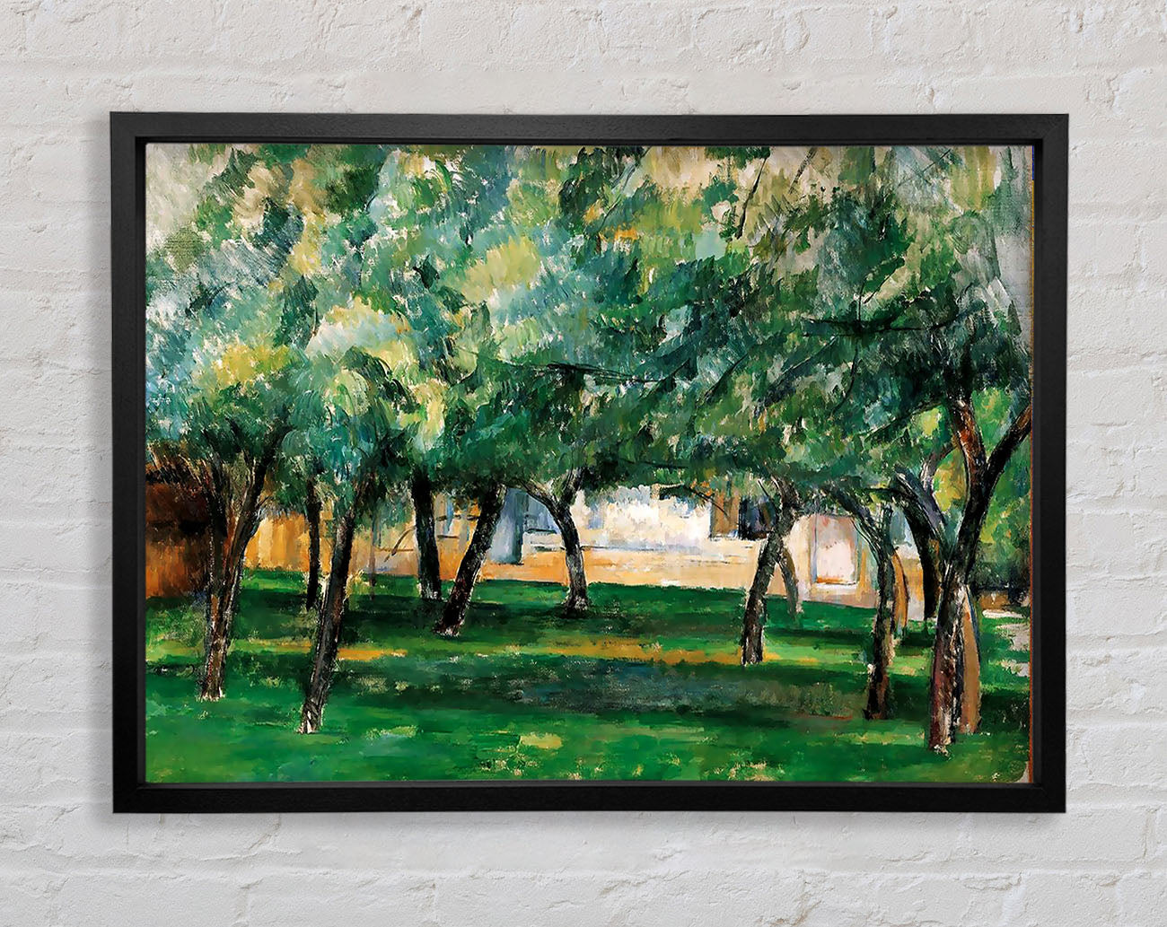 Cezanne Farm In Normandy Framed Wall Art