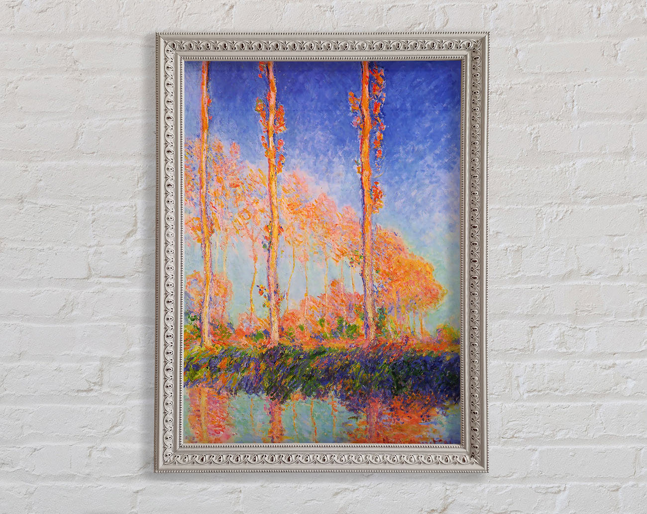 Claude Monet Poplars At Philadelphia Framed Wall Art