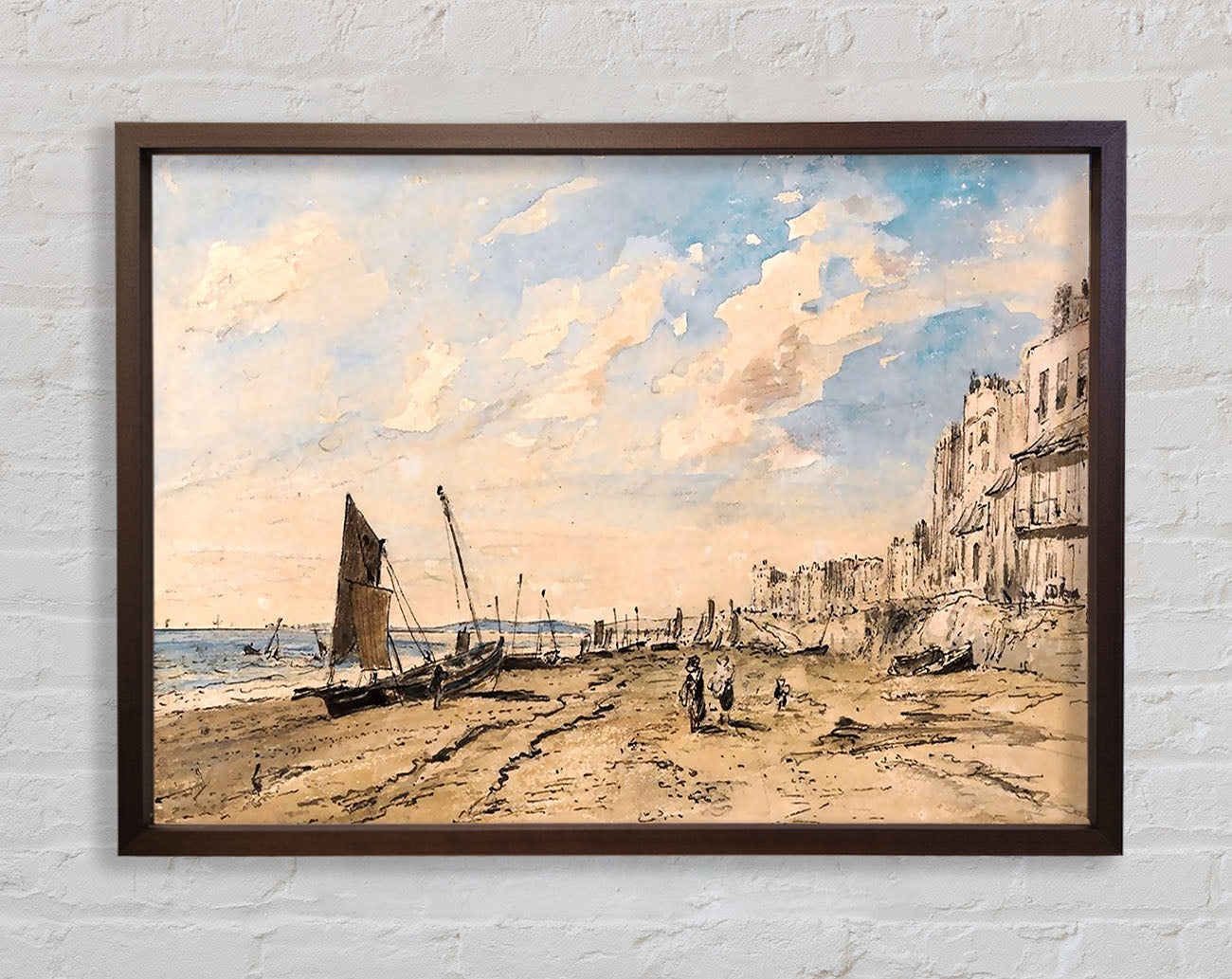 Constable Brighton Beach Framed Wall Art