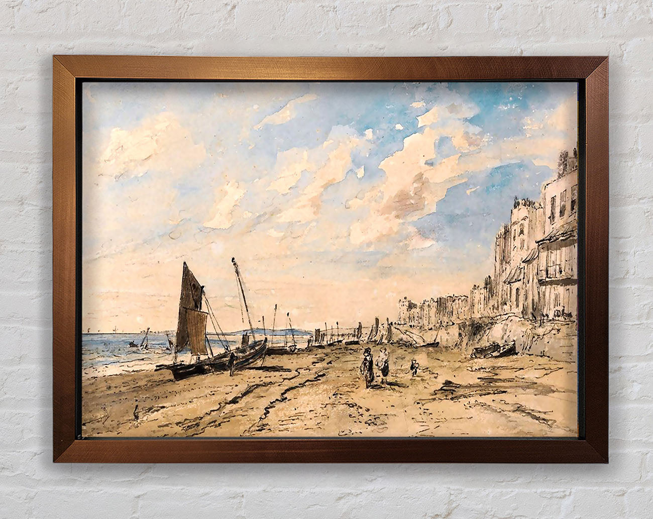 Constable Brighton Beach Framed Wall Art