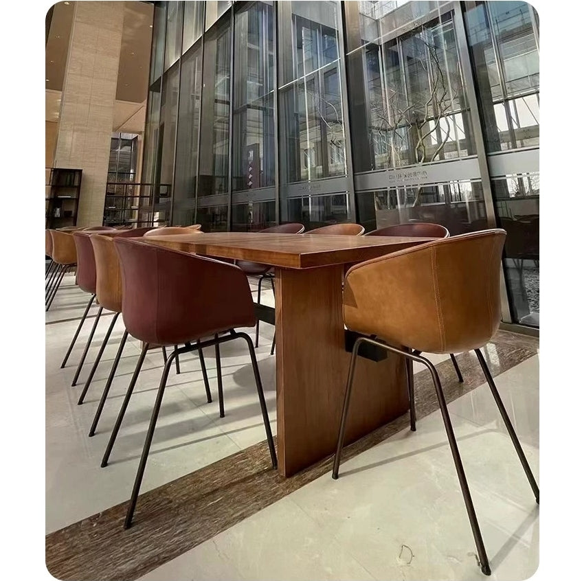 A Set of 2 Herron Dining Chairs, PU Leather