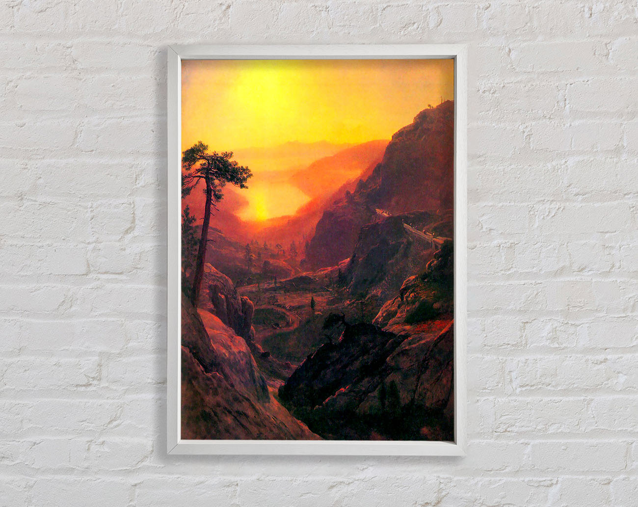 Bierstadt Donner Lake Framed Wall Art