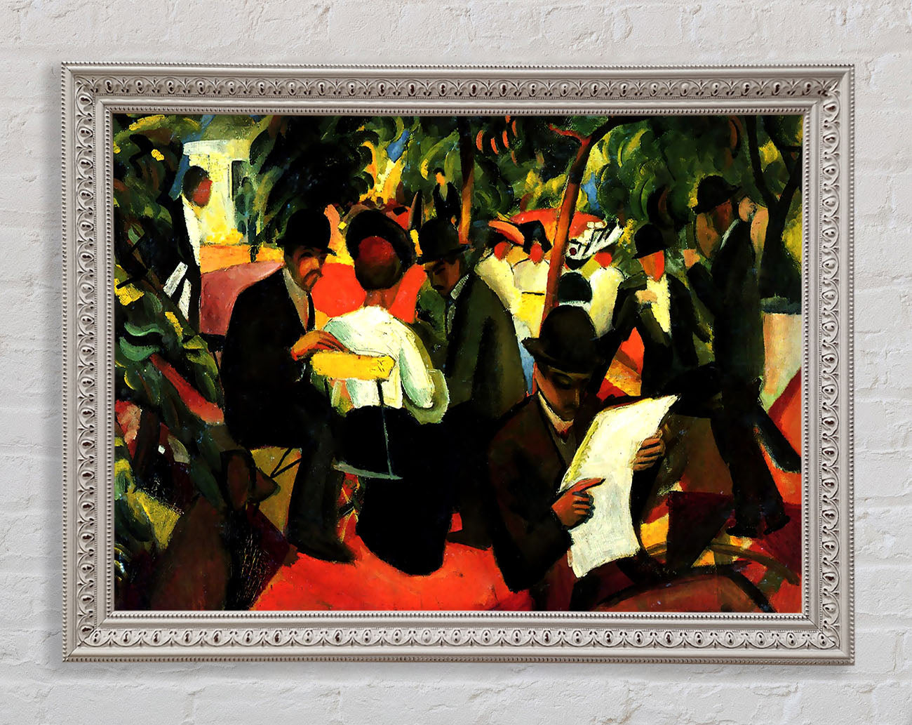 August Macke Garden Restaurant Framed Wall Art