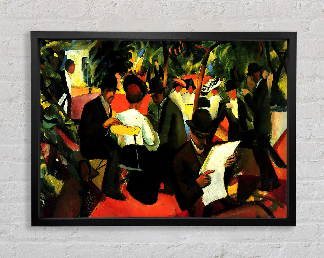 August Macke Garden Restaurant Framed Wall Art