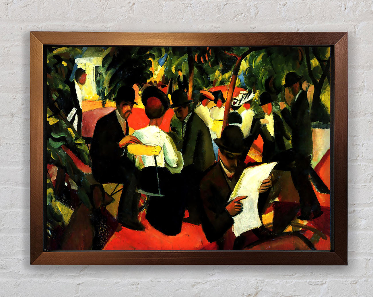 August Macke Garden Restaurant Framed Wall Art