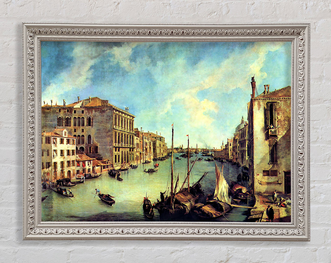 Canaletto Grand Canal At San Vio Framed Wall Art