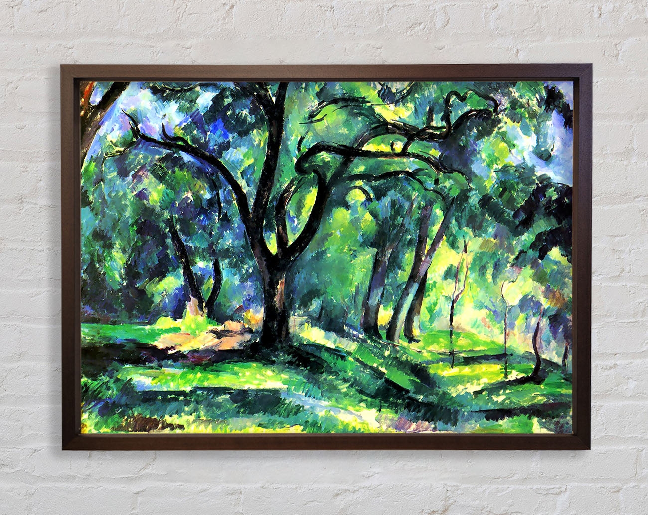 Cezanne In The Woods Framed Wall Art
