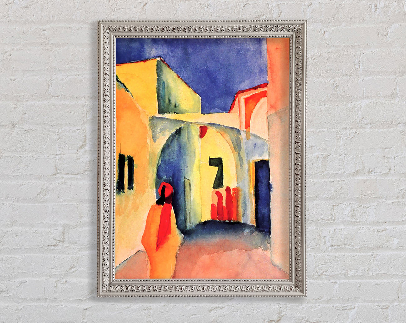 August Macke Look In A Lane Framed Wall Art