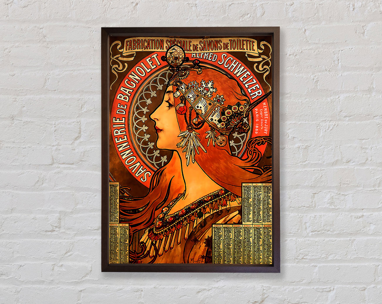 Alphonse Mucha Savonnerie De Bagnolet Framed Wall Art