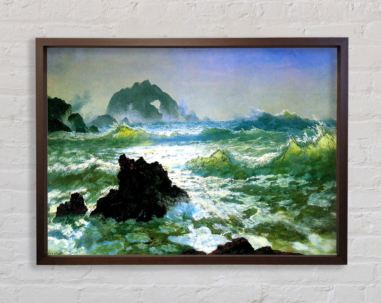Bierstadt Seal Rock 2 Framed Wall Art