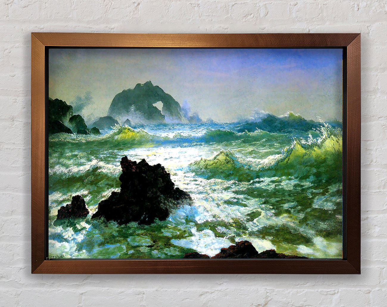Bierstadt Seal Rock 2 Framed Wall Art