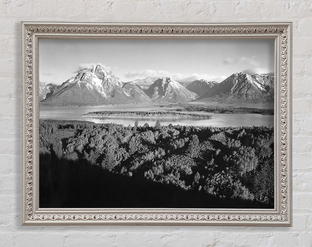 Ansel Adams Signal Hill In Grand Teton Wyoming Framed Wall Art