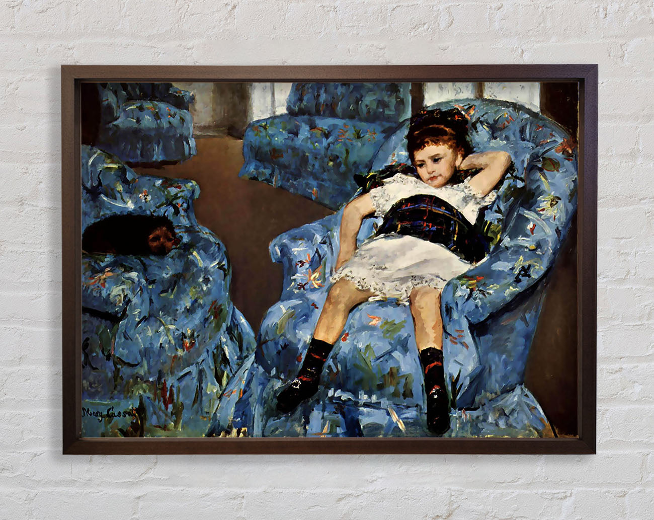 Cassatt Small Girl In The Blue Armchair Framed Wall Art