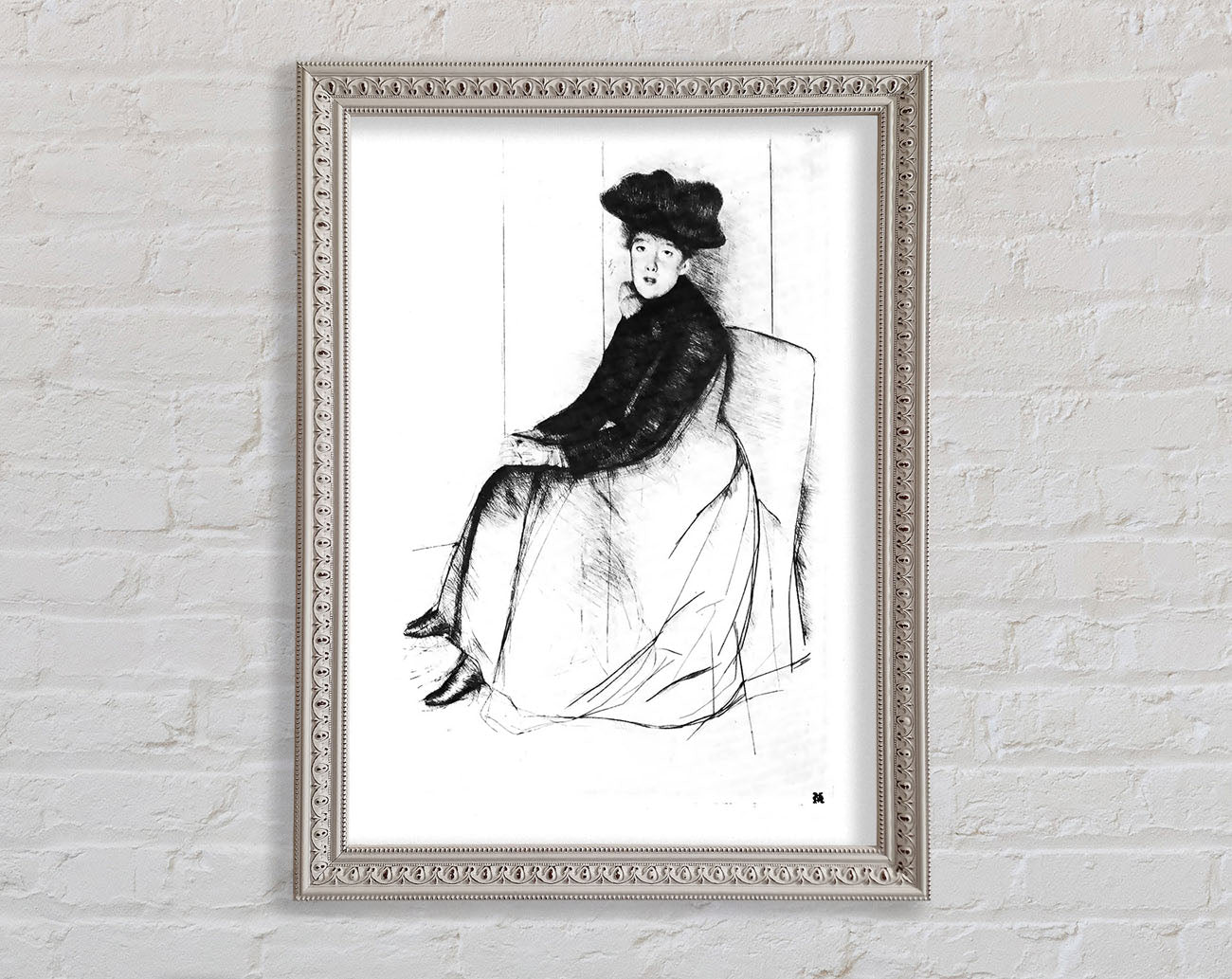 Cassatt Thoughtfully Framed Wall Art