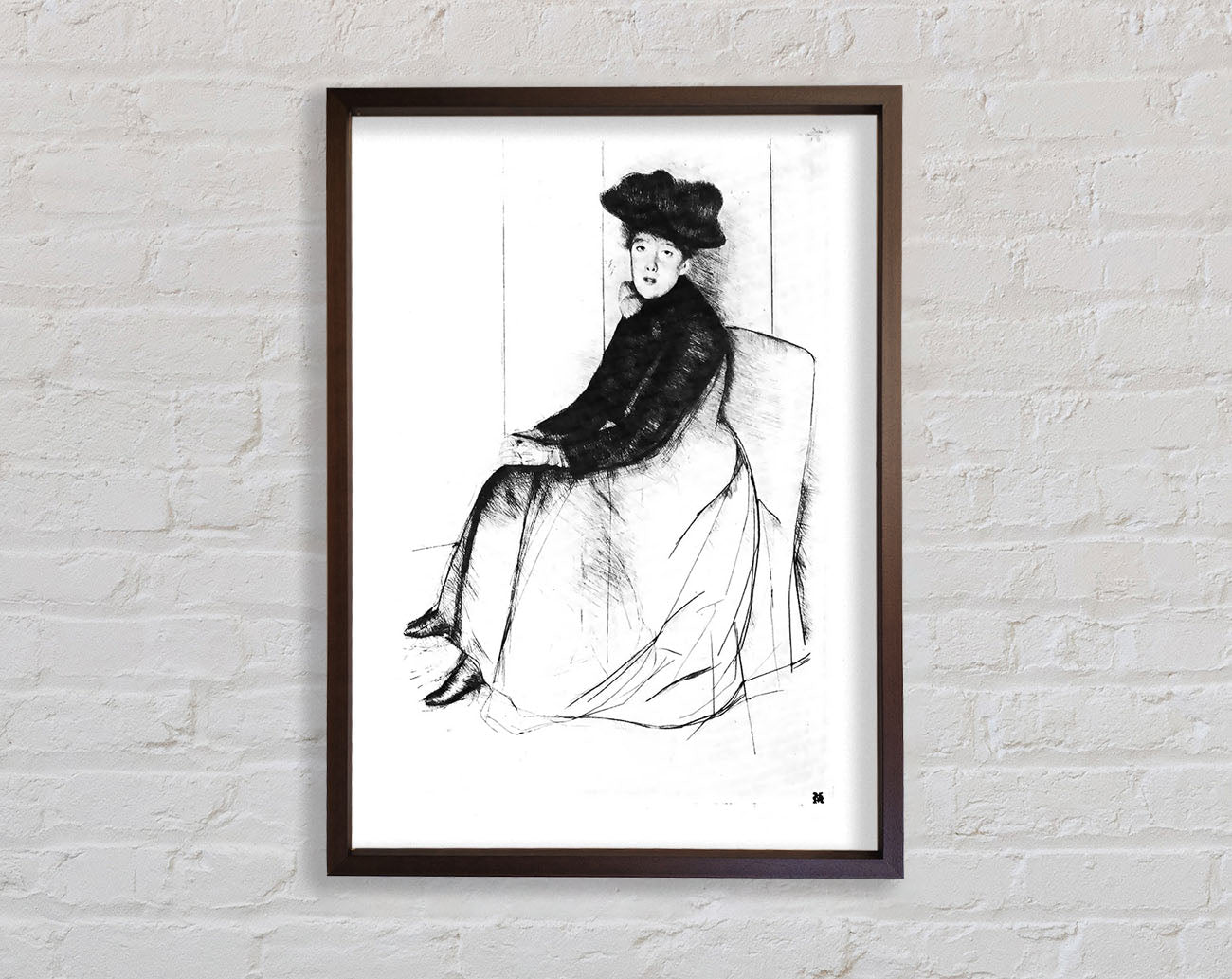 Cassatt Thoughtfully Framed Wall Art