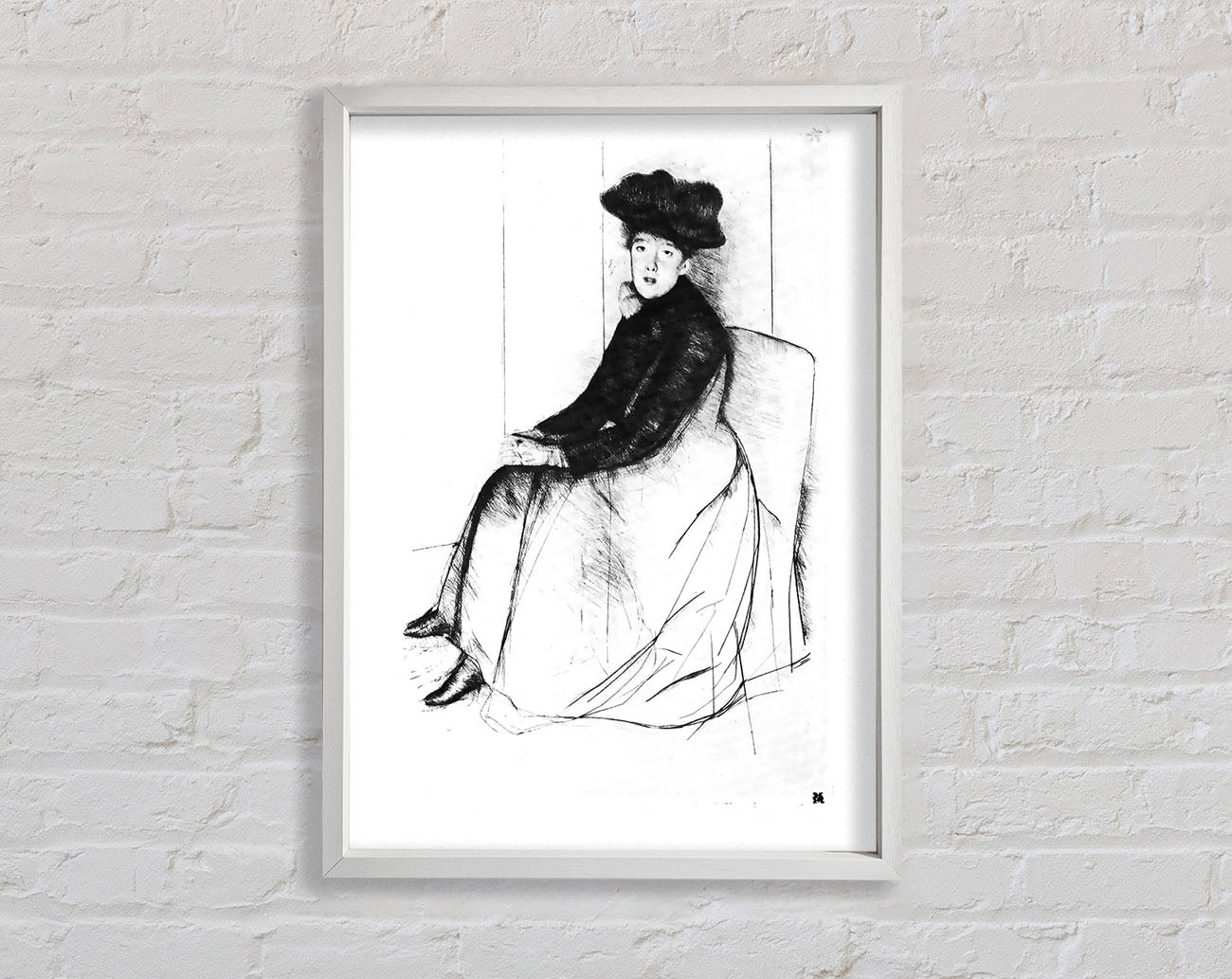 Cassatt Thoughtfully Framed Wall Art