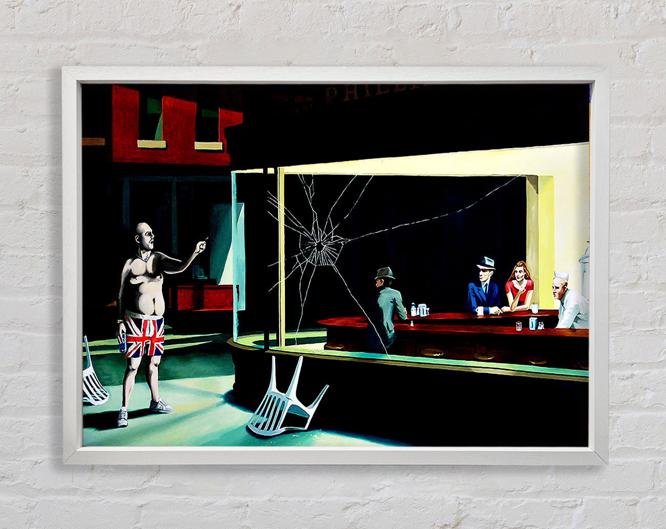 British Nighthawks Framed Wall Art