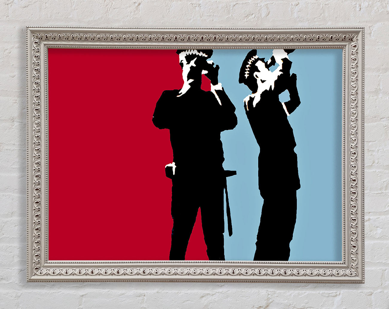 Constabulary Blue Red Framed Wall Art