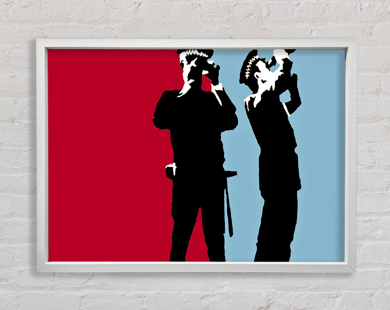 Constabulary Blue Red Framed Wall Art