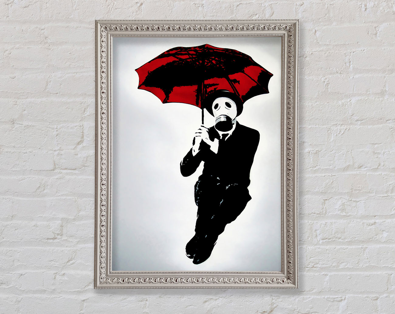 Bankers Gas Mask~~ Framed Wall Art