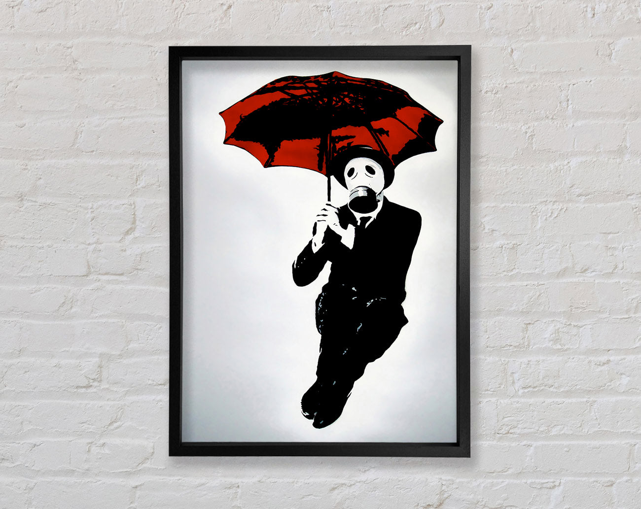 Bankers Gas Mask~~ Framed Wall Art