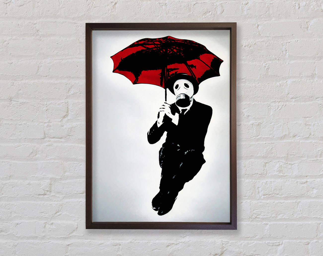 Bankers Gas Mask~~ Framed Wall Art